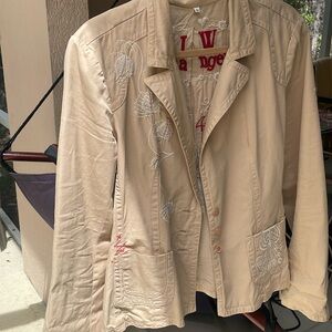 JOHNNY WAS /JW LOS ANGELES cotton fitted jacket